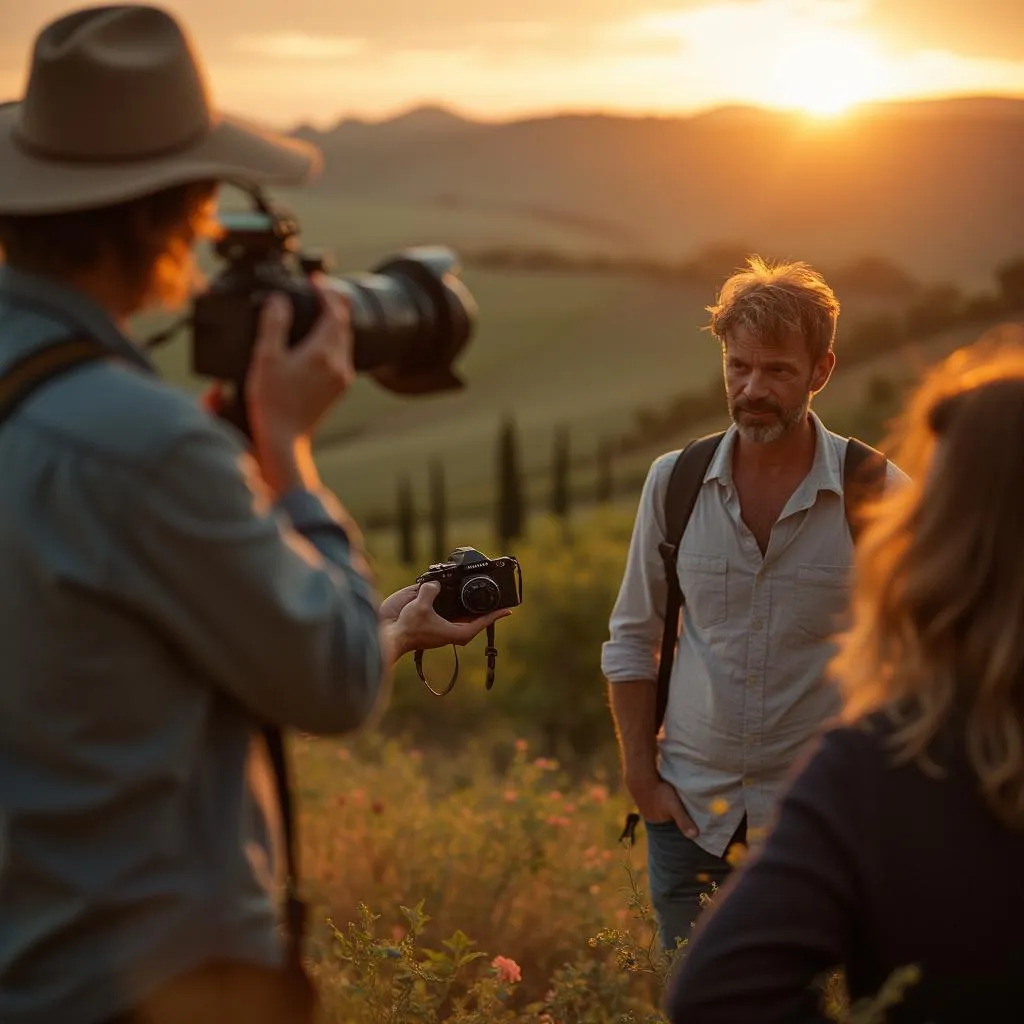 Il nostro fondatore Marco Rossi durante un tour fotografico in Toscana